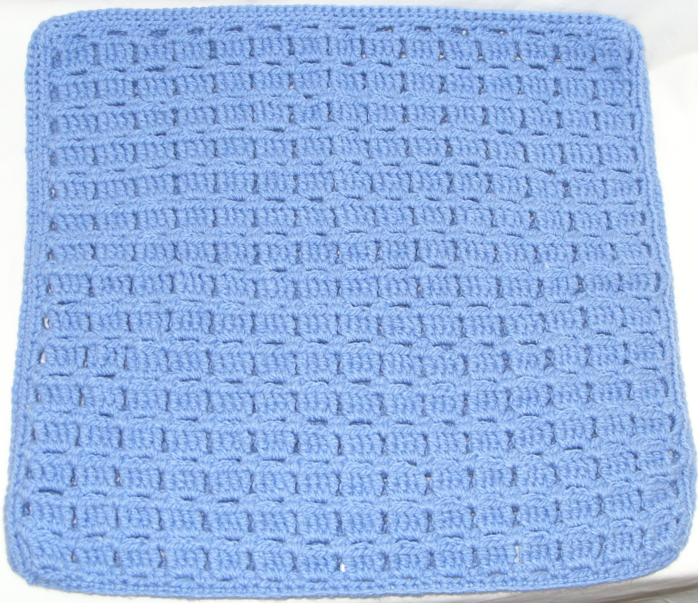 Denim tiles pillowcase