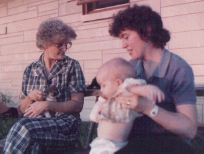 Sarah as a baby