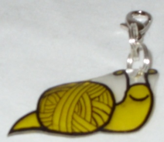 Golden Snail stitch marker